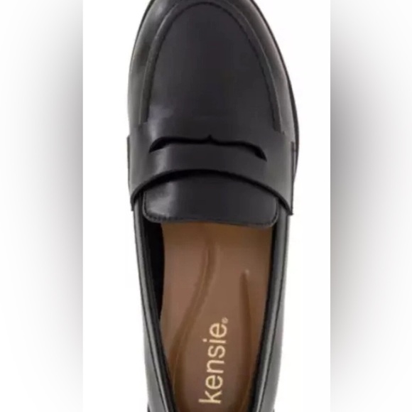 NWT Kensie Gitty Ladies' Penny Loafer Color Black Size 8.5 Easy On Extra Padded - Picture 3 of 6